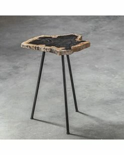 Alternative view of Uttermost Mircea Petrified Wood Accent Table Home