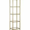Abraham + Ivy Lexis 18In Wide Brass Finish Bookcase Home -Shop Style Sales 3050840175 RLLD 1