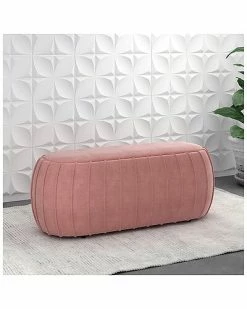 Worldwide Home Furnishings Modern Velvet Ottoman -Shop Style Sales 3050843310 RLLD 2