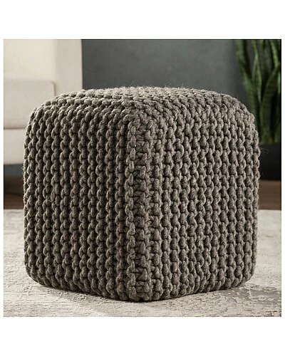 Jaipur Living Nata Textured Cuboid Pouf Home 4 Jaipur Living Nata Textured Cuboid Pouf Home - Image 2