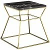 Pangea Gold Geo Side Table Home