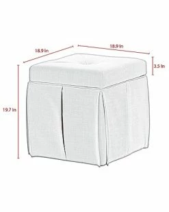 Shabby Chic Kale Storage Ottoman Home 7 Shabby Chic Kale Storage Ottoman Home -Shop Style Sales 3050852399 RLLD 3