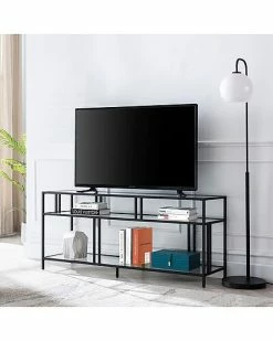 Abraham + Ivy Cortland TV Stand With Glass Shelves Home 7 Abraham + Ivy Cortland TV Stand With Glass Shelves Home -Shop Style Sales 3050858353 RLLD 3