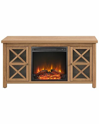 Abraham + Ivy Colton TV Stand With Log Fireplace Insert Home 3 Abraham + Ivy Colton TV Stand With Log Fireplace Insert Home