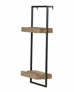 IA&B Home Iron & Wood Wall Shelf