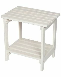 Alternative view of Shine Co. Indoor/Outdoor Side Table With Hydro-Tex Finish Home