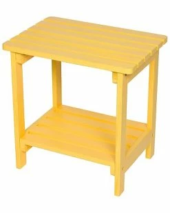 Alternative view of Shine Co. Indoor/Outdoor Side Table With Hydro-Tex Finish Home