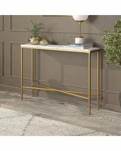 Abraham + Ivy Huxley 42in Retangular Console Table With Faux Marble Top Home -Shop Style Sales 3050864930 RLLD 2