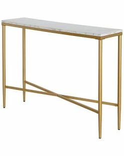 Abraham + Ivy Huxley 42in Retangular Console Table With Faux Marble Top Home -Shop Style Sales 3050864930 RLLD 5