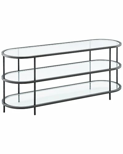 Abraham + Ivy Leif Aged Steel Oval Tv Stand Home 3 Abraham + Ivy Leif Aged Steel Oval Tv Stand Home