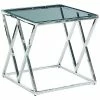 Sagebrook Home Glass Diamond Accent Table