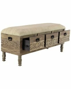 Peyton Lane Farmhouse Wood Storage Bench Home 12 Peyton Lane Farmhouse Wood Storage Bench Home -Shop Style Sales 3050878077 RLLD 5