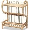 Baxton Studio Liora Rattan 2-Tier Display Shelf Home -Shop Style Sales 3050885101 RLLD 1