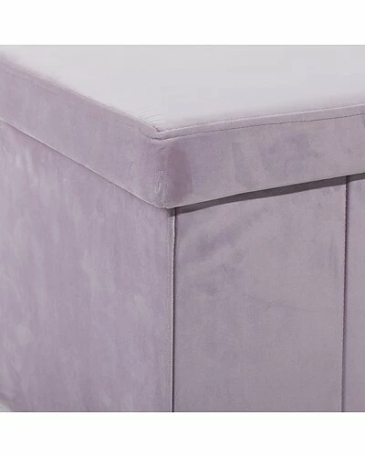 Peyton Lane Modern Square Pink Polyester Storage Stool Home 8 Peyton Lane Modern Square Pink Polyester Storage Stool Home - Image 6