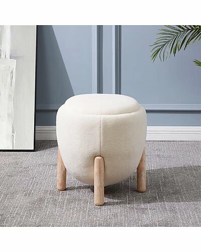 Safavieh Couture Larabella Upholstered Ottoman Home 4 Safavieh Couture Larabella Upholstered Ottoman Home - Image 2