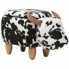 Design Studios Mignonne Wool Buffalo Storage Ottoman Home