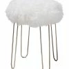 Baxton Studio Alura Sheepskin Ottoman Home -Shop Style Sales 3050904211 RLLD 1