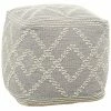Peyton Lane Ight Grey Cotton Bohemian Pouf Home 2 Peyton Lane Ight Grey Cotton Bohemian Pouf Home -Shop Style Sales 3050911633 RLLD 1