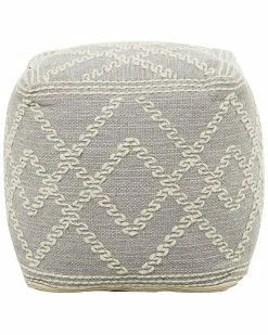 Peyton Lane Ight Grey Cotton Bohemian Pouf Home -Shop Style Sales 3050911633 RLLD 6