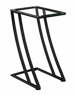 Monarch Specialties 24in Black Metal Accent Table Home