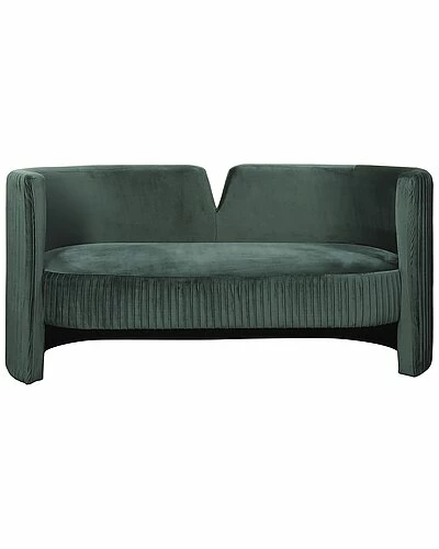 Sagebrook Home Pleated Velveteen Sofa 3 Sagebrook Home Pleated Velveteen Sofa
