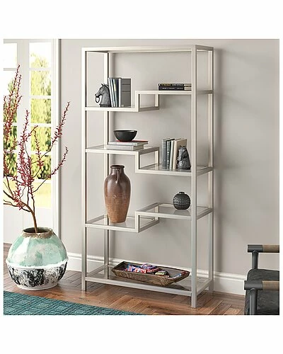 Abraham + Ivy Johann Satin Nickel Bookcase Home 4 Abraham + Ivy Johann Satin Nickel Bookcase Home - Image 2