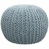 Pasargad Home Santorini Cotton Pouf