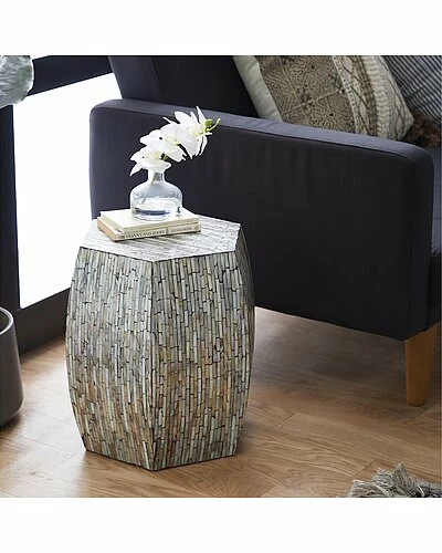 Peyton Lane Barrel-Shaped Shell Side Table Home 5 Peyton Lane Barrel-Shaped Shell Side Table Home - Image 3