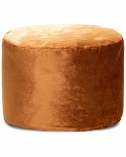 Gouchee Home Eclipse Copper Velvet Pouf