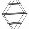 Honey-Can-Do 3-Tier Diamond Shaped Metal Wall Shelf Home