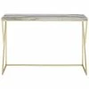 Hewson Geometric Side Faux Marble Entry Table Home