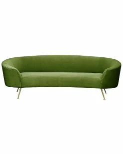 Pasargad Home Sorrento Collection Green Velvet Sofa -Shop Style Sales 3050965562 RLLD 3