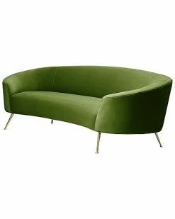 Pasargad Home Sorrento Collection Green Velvet Sofa -Shop Style Sales 3050965562 RLLD 4