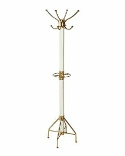 Butler Specialty Company Logan Square White & Gold Costumer Home